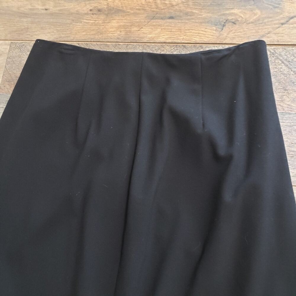 Isda & Co. Stretchy Long Black Pocket Maxi Skirt 12 Minimal Career Corpcore Goth - Picture 6 of 8